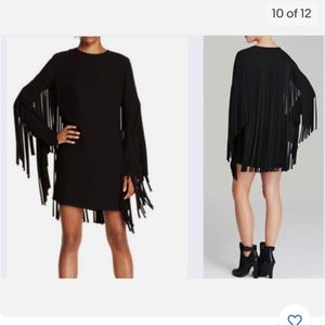 Unique Chic DKNY Fringe black dress